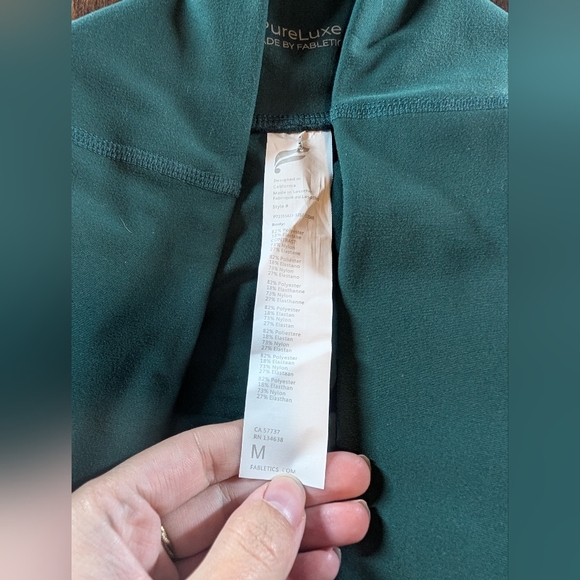 Fabletics Green Boot Cut Pants - Picture 3 of 7